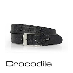 Crocodile 經典鱷魚壓紋休閒皮帶 0102-20181