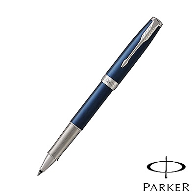 PARKER SONNET卓爾 海洋藍白夾 鋼珠筆