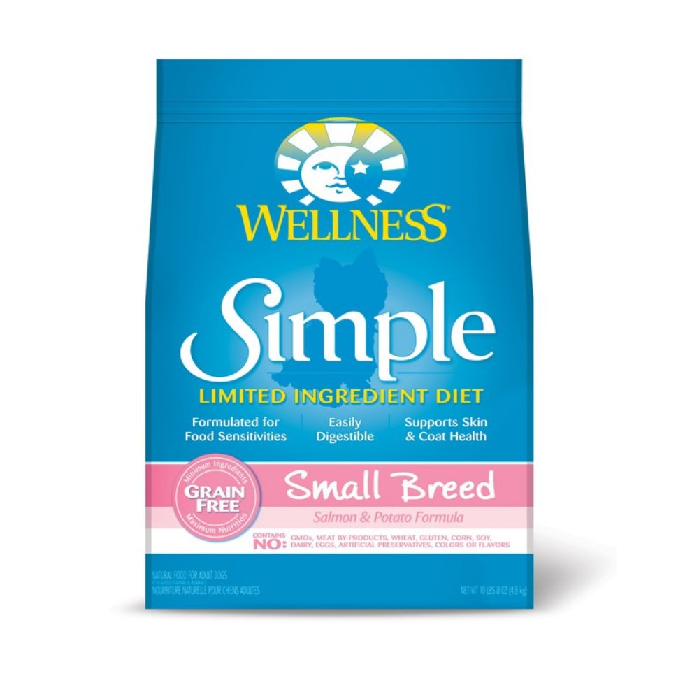 WELLNESS《Simple單一蛋白系列-小型犬無穀 鮭魚低敏》10磅