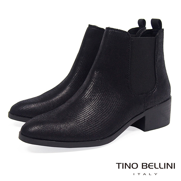 Tino Bellini 英式經典時髦切爾西靴_黑