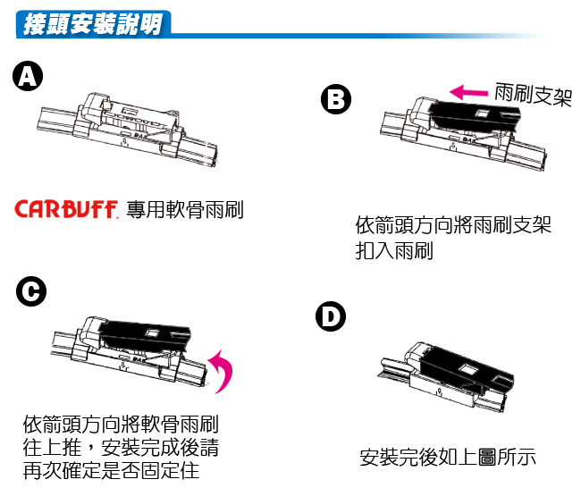 CARBUFF BMW X1 / E84 雨刷(2009~)車款適用 24+19吋