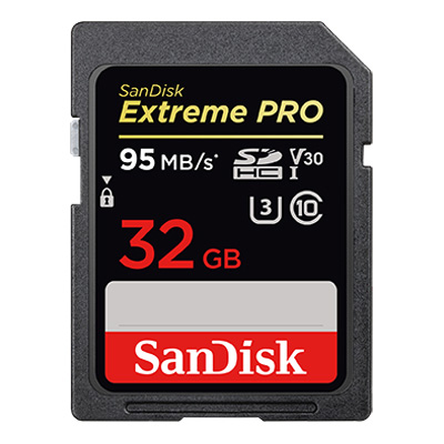 SanDisk Extreme Pro SDHC UHS-I(V30) 32GB記憶卡(公