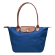 LONGCHAMP 長提把尼龍水餃包(小-靛藍色) product thumbnail 1