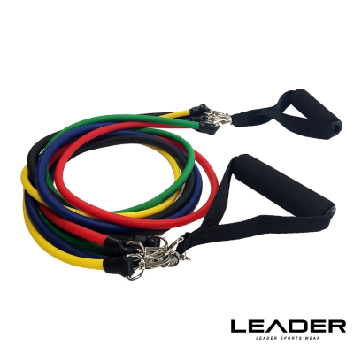 Leader X 可拆卸高彈力彩虹訓練拉力繩 彈力繩