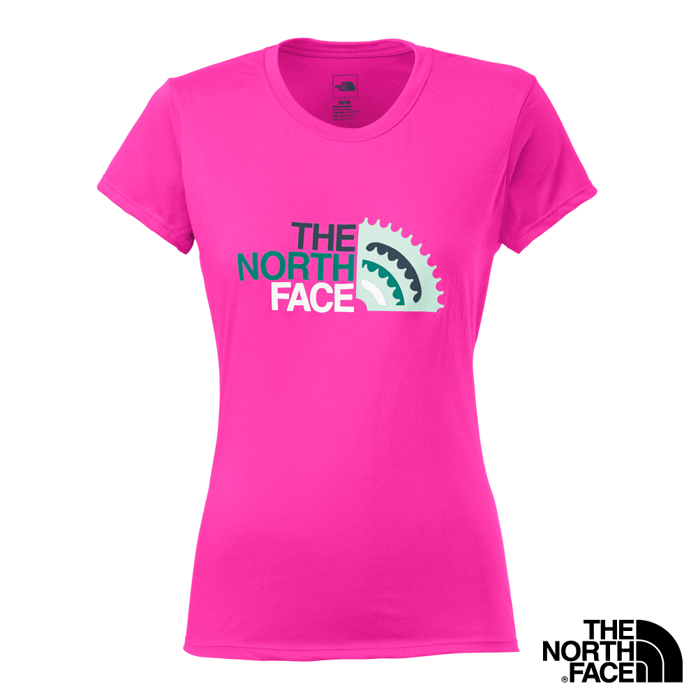 The North Face 女 風格排汗T恤 杜鵑桃