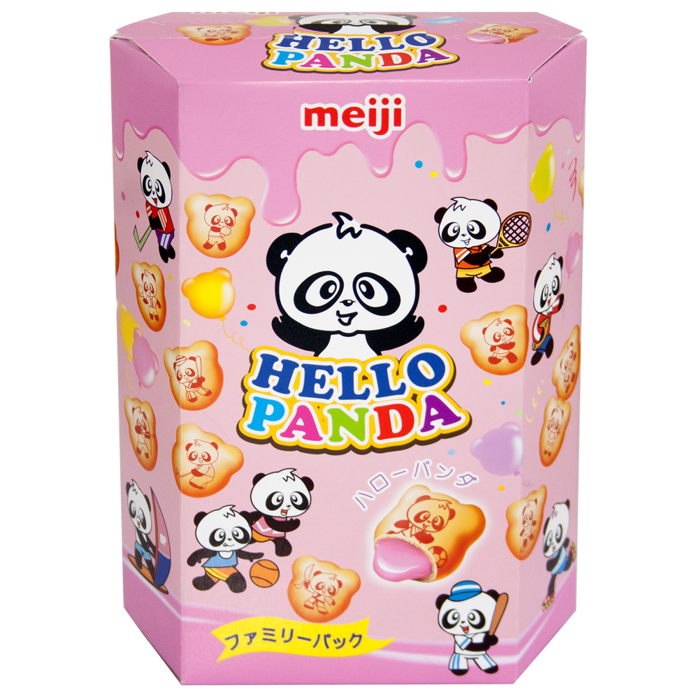 (活動)明治 HELLO PANDA貓熊草莓夾心餅乾(175g)