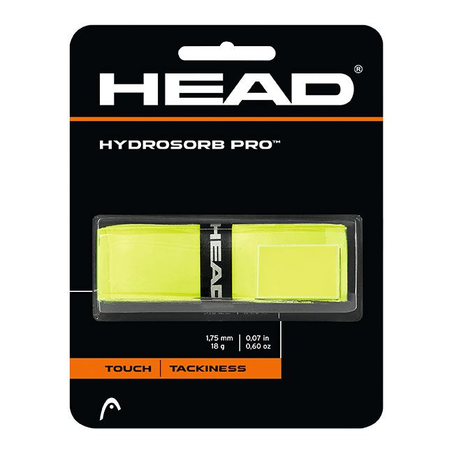 HEAD Hydrosorb Pro 球拍底層握把布(黃)-2卡 285303