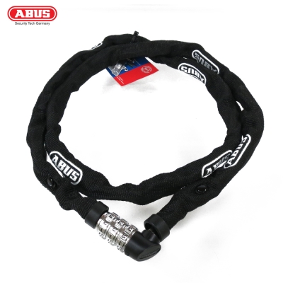 ABUS 德國防盜鎖 1200 web Combo Chain 110cm單車密碼鎖-黑