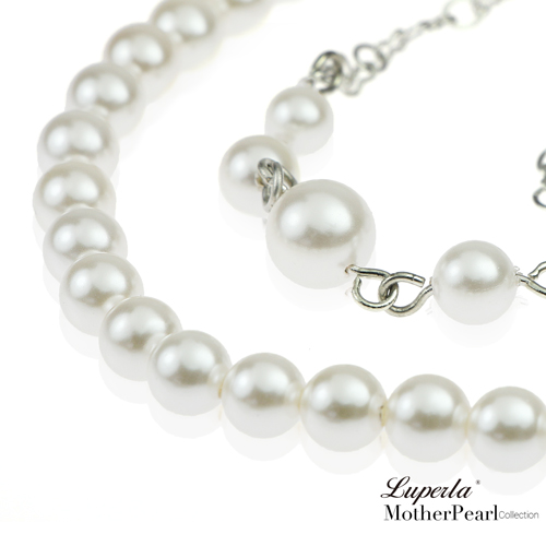 大東山珠寶 3層款式南洋貝寶珠長版項鍊-白