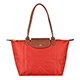 LONGCHAMP Le Pliage系列尼龍摺疊長提把肩背包(小/磚紅) product thumbnail 1