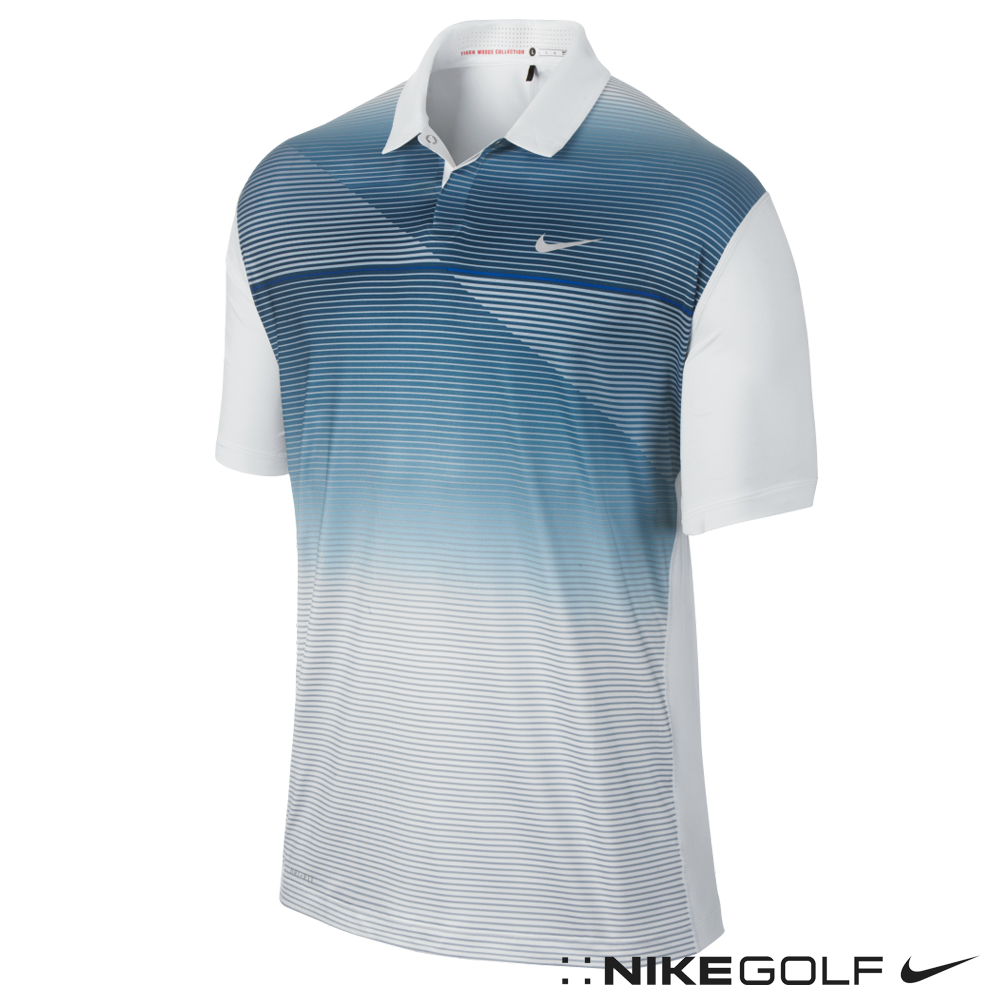 Nike Golf 老虎伍茲系列快速排汗漸層針織衫-紳仕藍