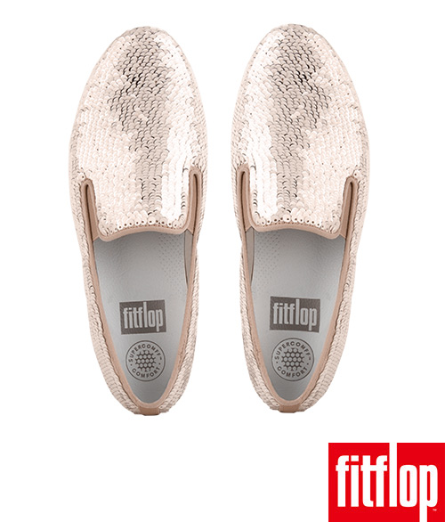 FitFlop SUPERSKATE SEQUIN LOAFERS