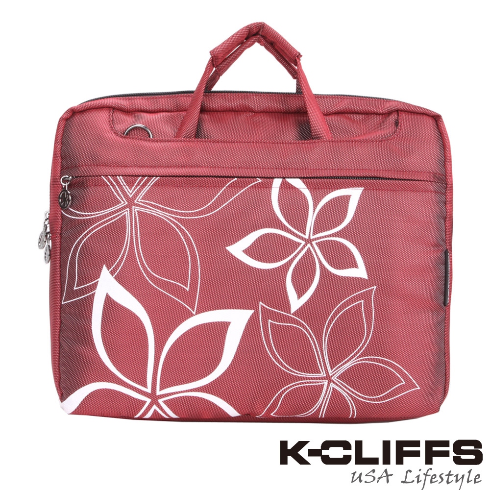 美國K-CLIFFS -浪漫海星花手提電腦包(14吋)-紅
