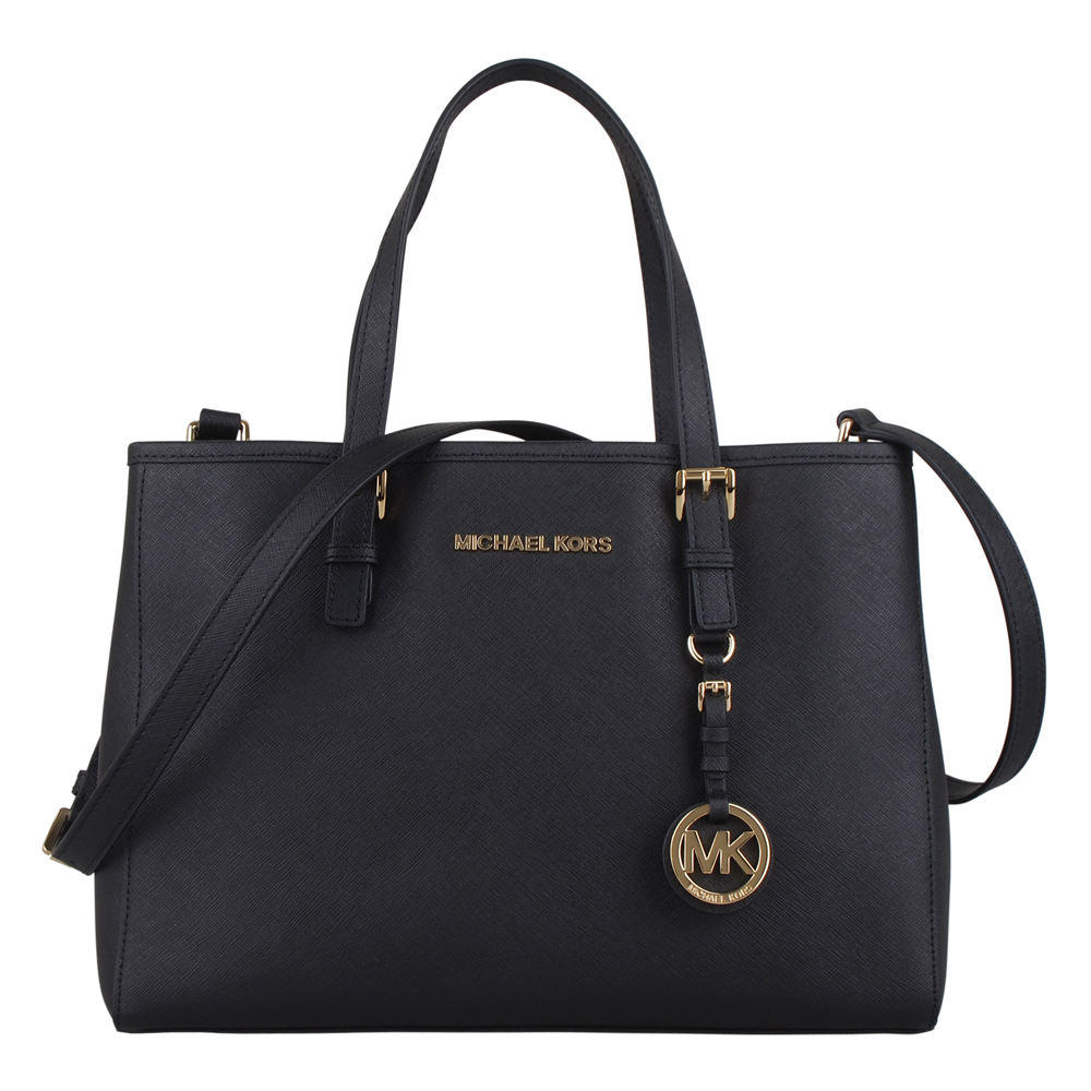 MICHAEL KORS 防刮皮革手提斜肩背包(黑)