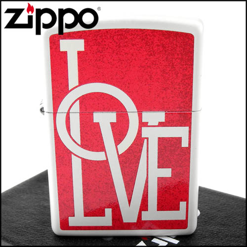 【ZIPPO】美系~LOVE-白色烤漆打火機