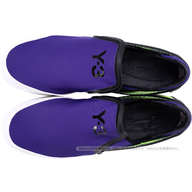 Y-3 LAVER SLIP-ON 撞色拼接休閒便鞋(紫色)