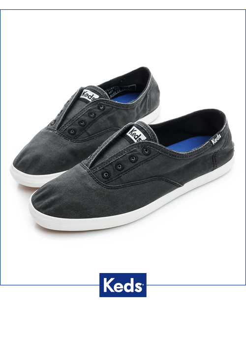 Keds 品牌經典系列之水洗休閒便鞋-炭灰