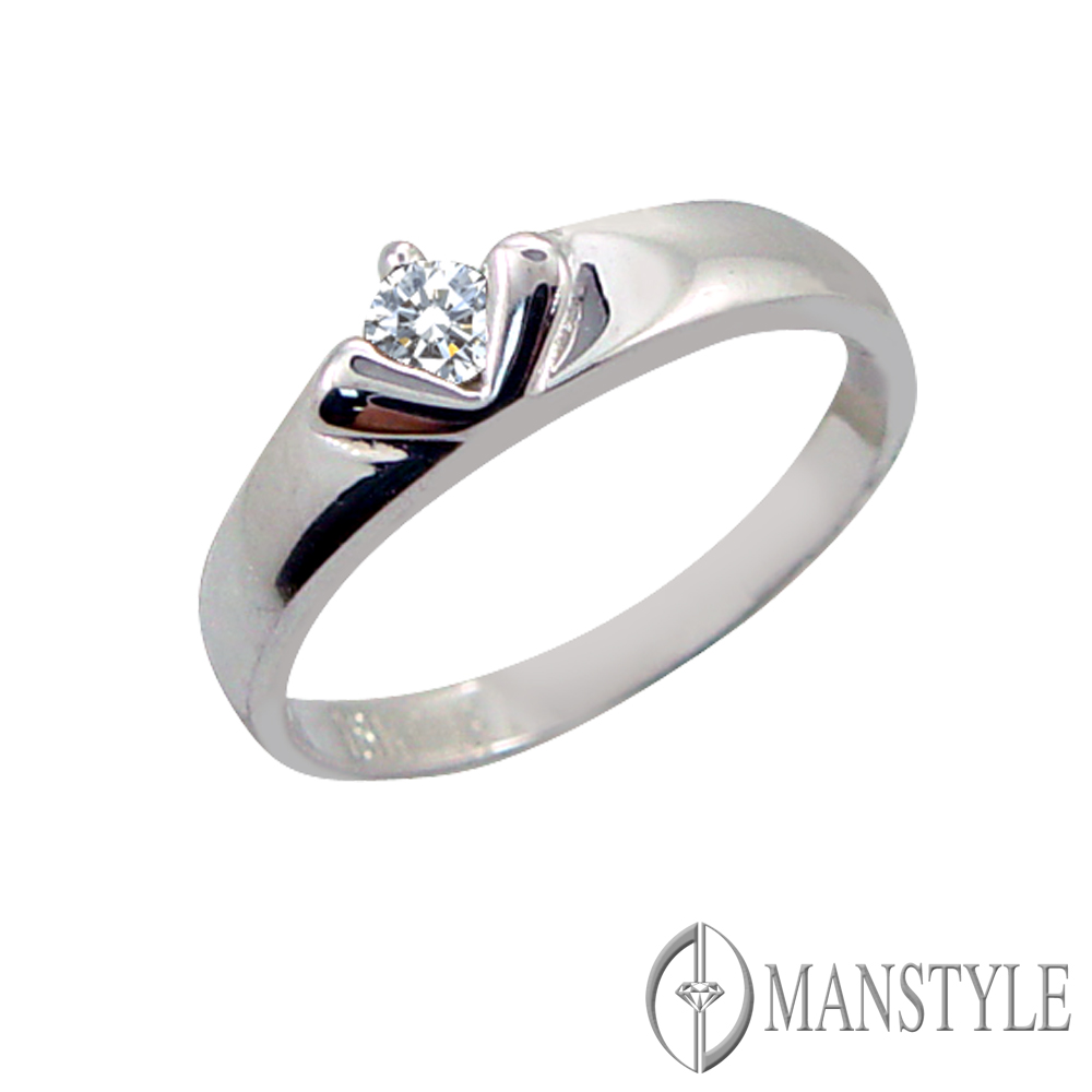 MANSTYLE「初吻」0.12ct 八心八箭鑽戒