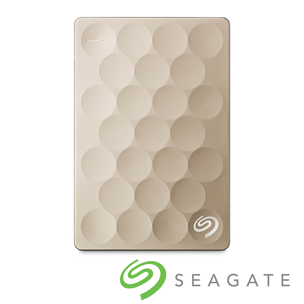 Seagate Backup Plus Ultra Slim 1TB 2.5吋行動碟-金