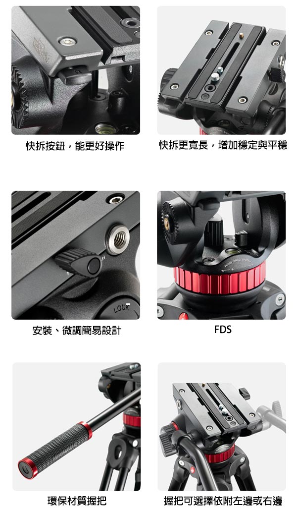 Manfrotto 曼富圖 MVH502A 油壓雲台