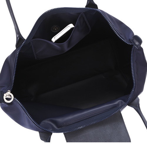 LONGCHAMP Le Pliage Neo系列尼龍長把手提水餃包(深藍)