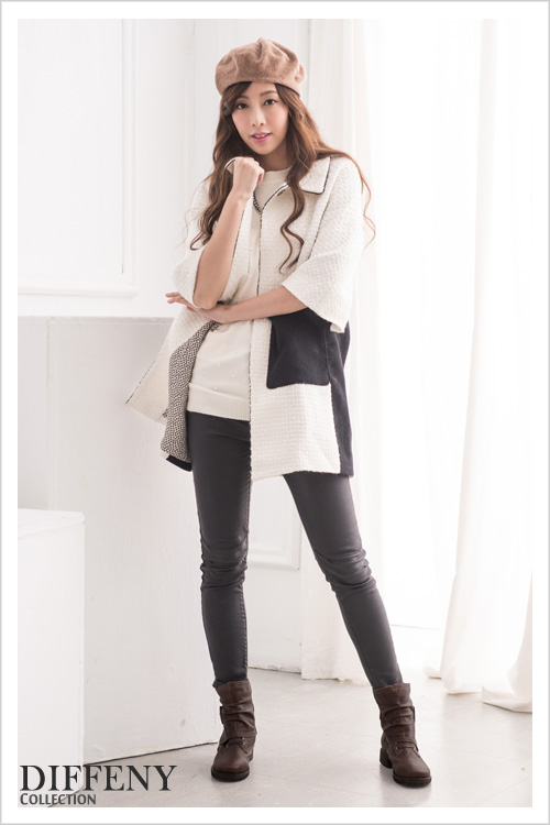 DN 帥氣俐落 柔軟羊皮金屬扣飾帶短筒靴 棕