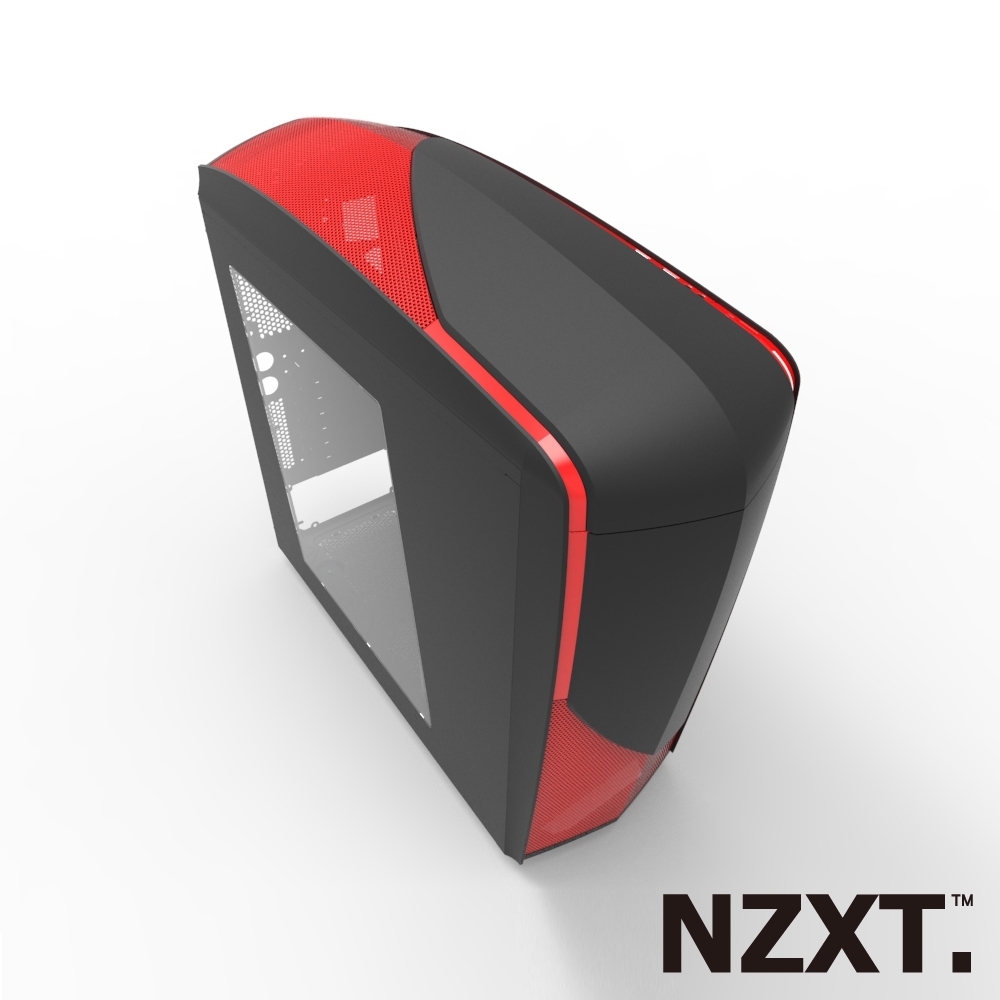 NZXT恩傑 Phantom 240 翼之幻影 電腦機殼-亞黑紅