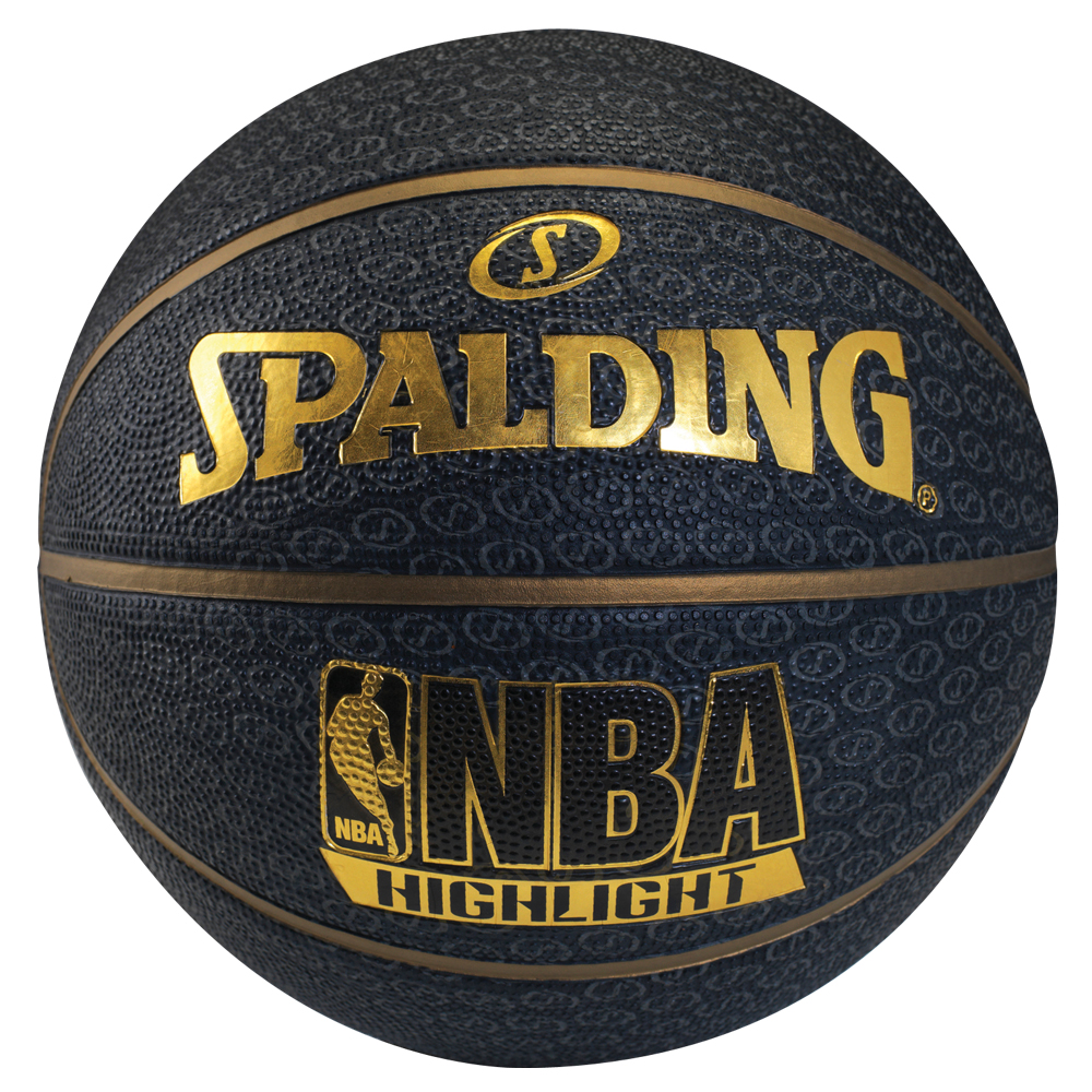 SPALDING NBA Highlight Rubber  SS籃球 金 7號