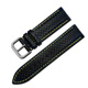 Watchband / 時尚指標仿碳纖維雙材質錶帶-黑黃色 product thumbnail 1