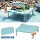 日本鹿牌Pearl CielCiel 日式摺疊野餐桌-天空藍 product thumbnail 1