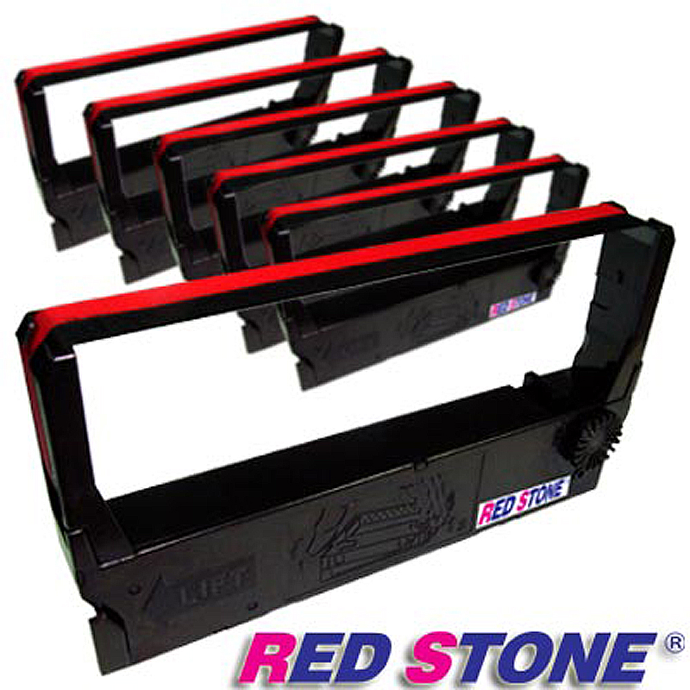 RED STONE for EPSON ERC23收銀機/記錄器 色帶(1組6入)黑色＆紅色