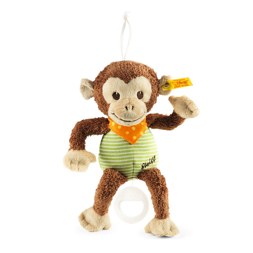 STEIFF德國金耳釦泰迪熊 - Jocco Monkey 猴子 (嬰幼兒音樂鈴)