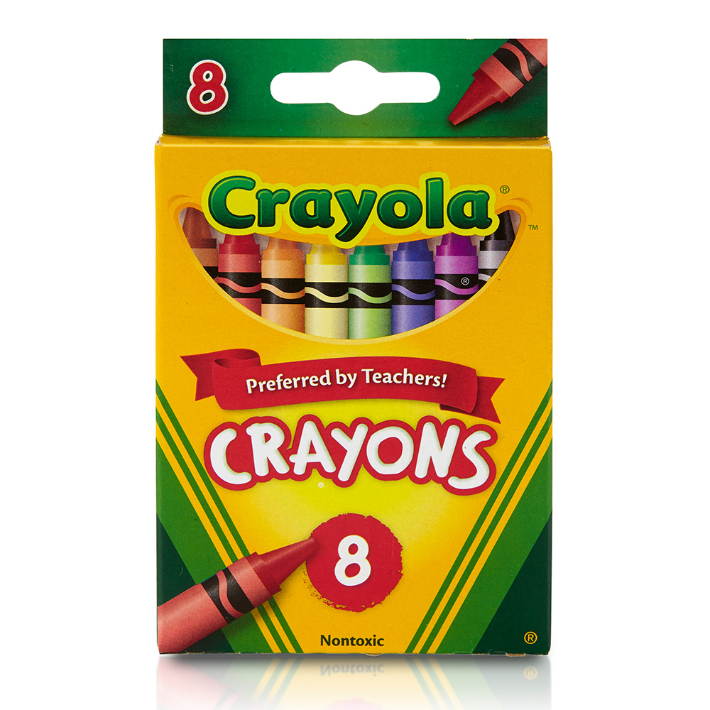 美國 Crayola繪兒樂 彩色蠟筆8色(3Y+)