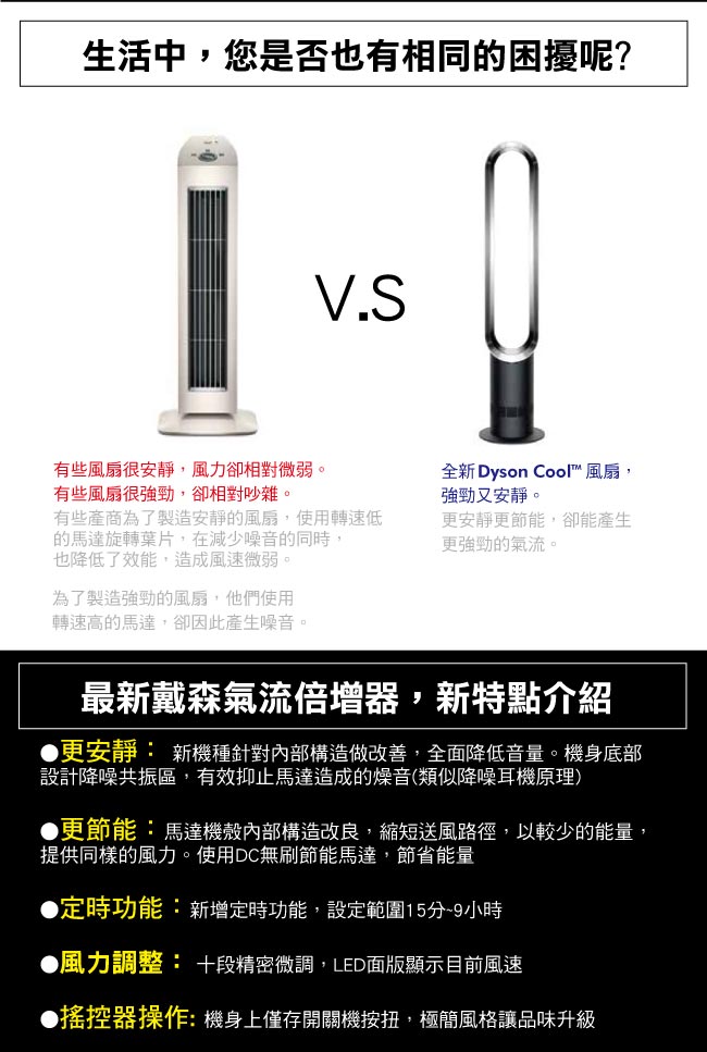 Dyson Air Multiplier 大廈型涼風電扇氣流倍增器 AM07 藍色 福利品