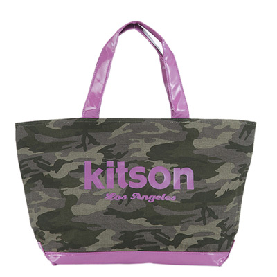 kitson 迷彩帆布托特包   PURPLE