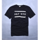 A&F Abercrombie & Fitch 品牌LOGO印刷 休閒圓領短T-黑 product thumbnail 1