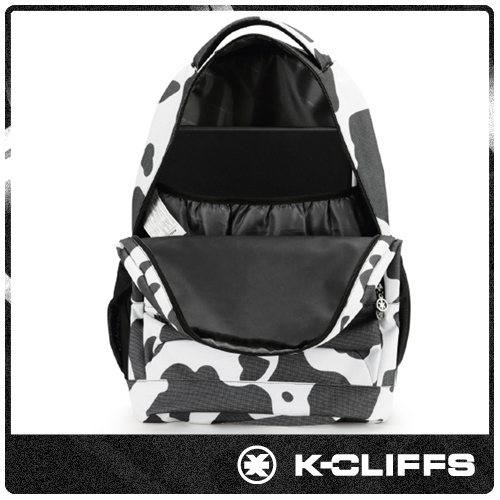 美國K-CLIFFS 乳牛造型後背電腦包(17吋) _黑白