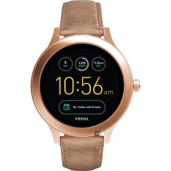 Fossil Q Venture系列觸控智能手錶-黑x卡其