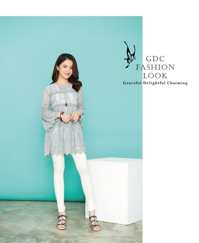 GDC-性感水鑽側扣帶楔型厚底羅馬風真皮涼拖鞋-藍色