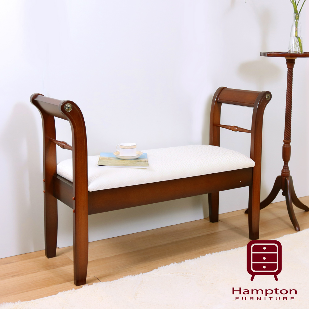 漢妮Hampton蘿拉古典長椅-深咖啡色/穿鞋椅/床尾椅