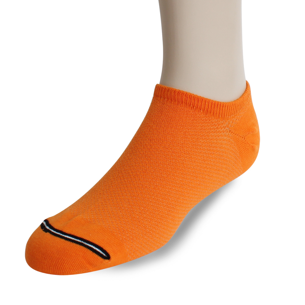 裕發 90°直角不滑落透氣網孔隱形襪(20~24cm)3入-橘