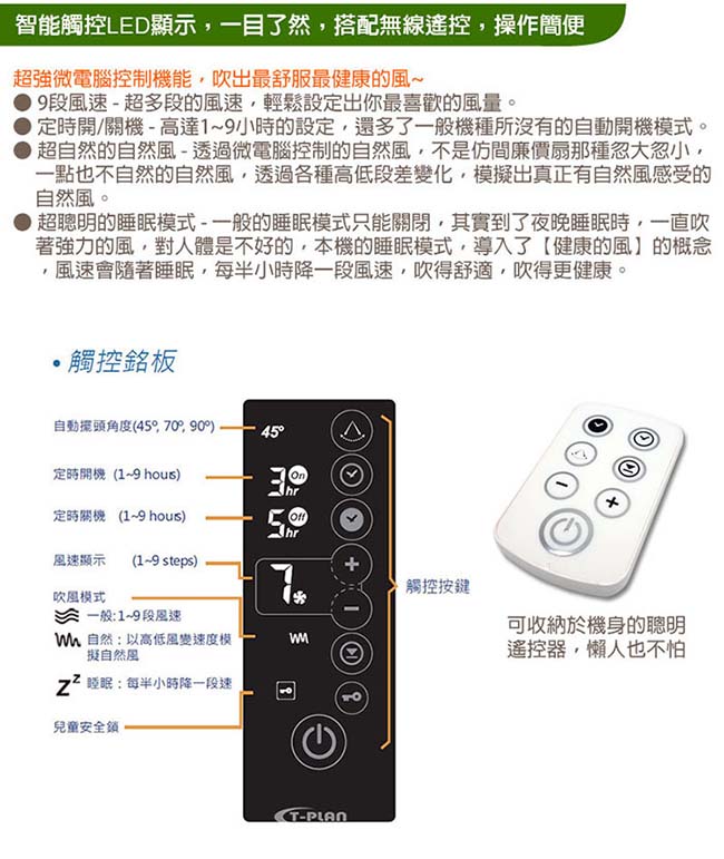 AirRun 14吋DC直流3D循環節能電扇 (BC141)