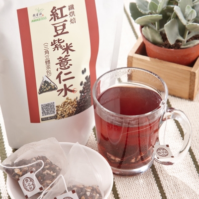 阿華師業茶 纖烘焙 紅豆紫米薏仁水(15g ×12入/袋)