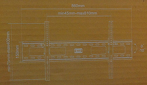 液晶電視大型壁掛架 (37~63吋)PLB-4363