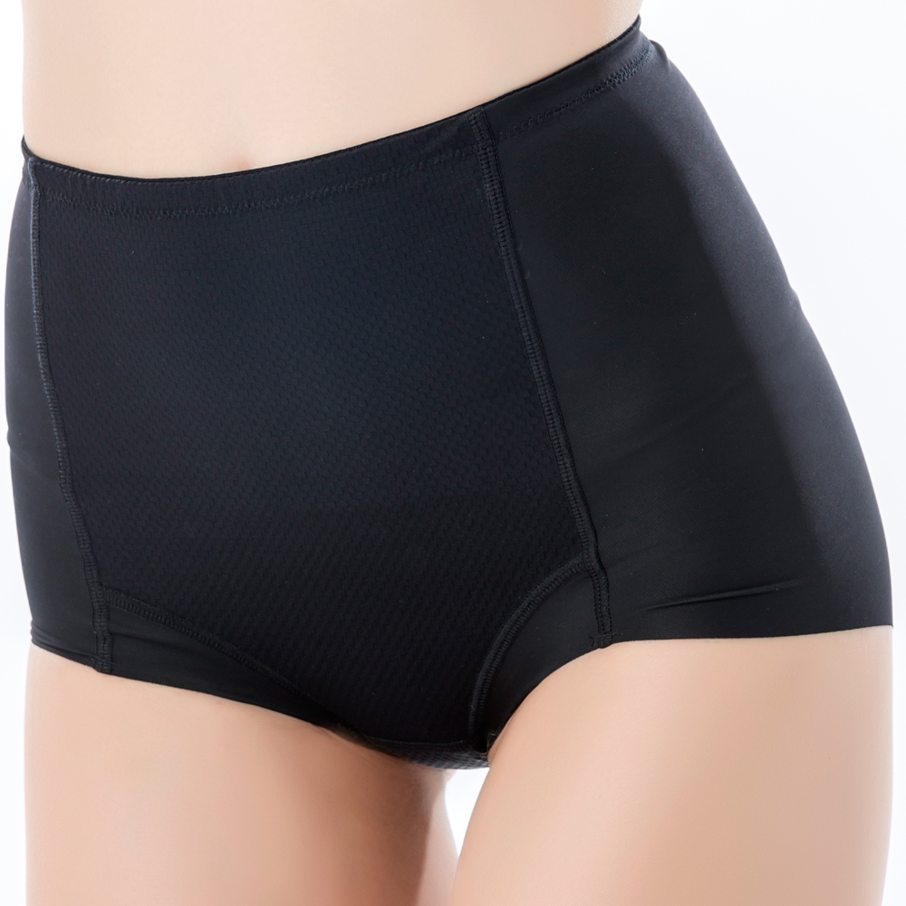 思薇爾 舒曼曲現系列修飾型高腰平口束褲(黑色)