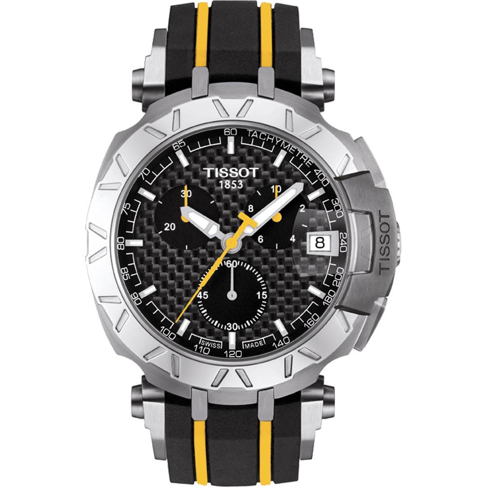 TISSOT 天梭 官方授權 T-RACE 環法自行車賽特別版計時腕錶-碳纖維/45mm