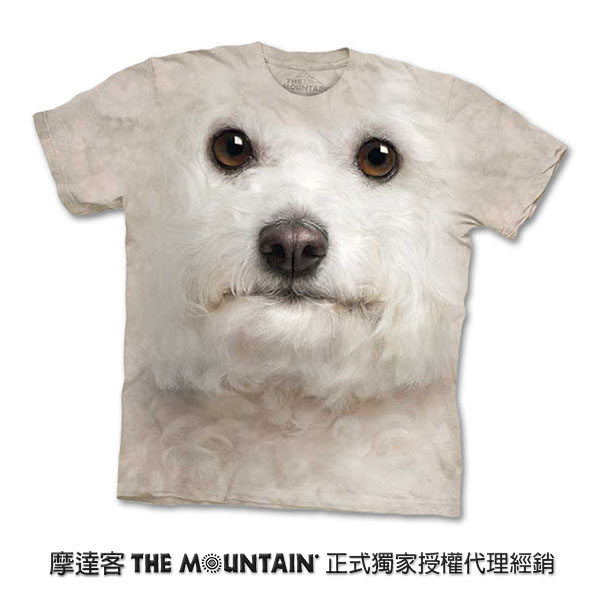 [摩達客]美國進口The Mountain捲毛比熊犬臉T