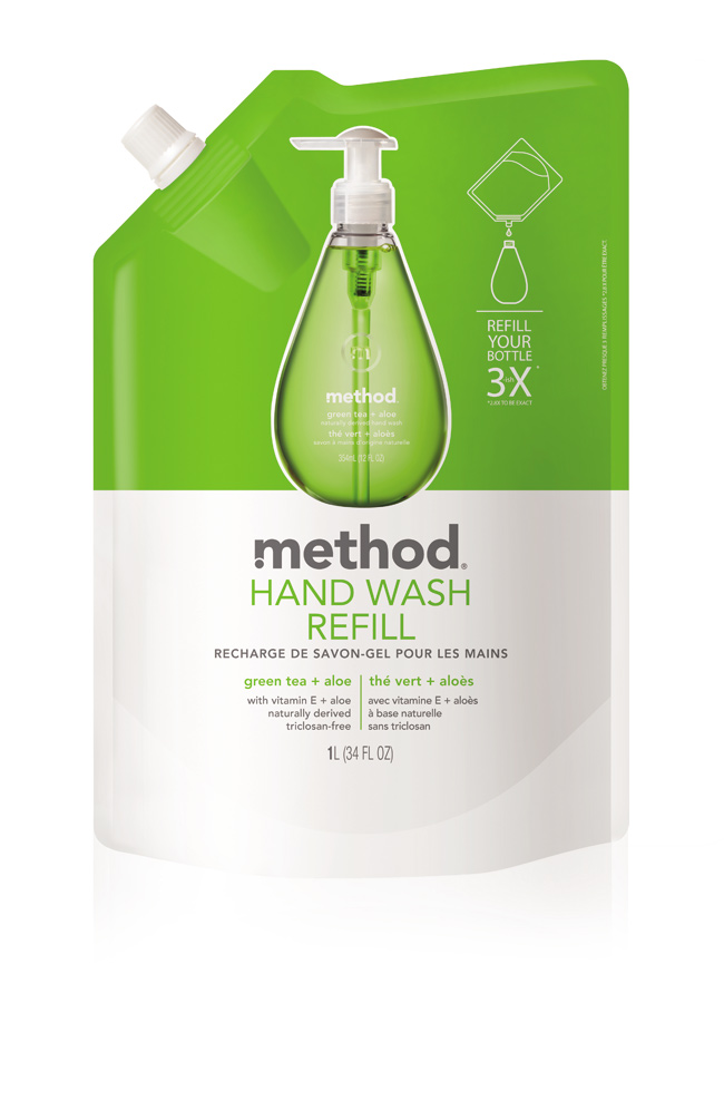 Method 美則 綠茶蘆薈天然洗手乳(補充包) 1000ml