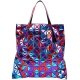 BAOBAO IsseyMiyake Platinum Mix 10x10紅藍紫拼色托特包 product thumbnail 1