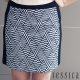 【JESSICA】OL幾何圖案造型修身短裙 product thumbnail 1